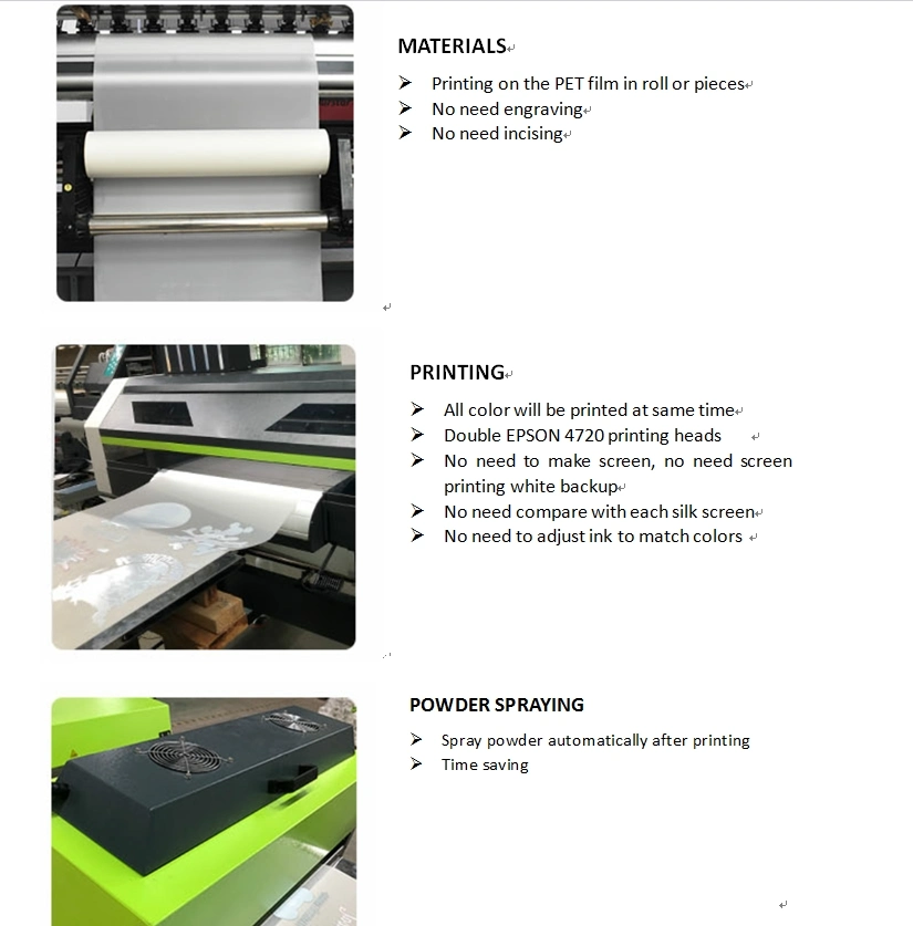 Dtf Inkjet Digital Pet Film Garment Logo Brand Printing Heat Transfer Paper